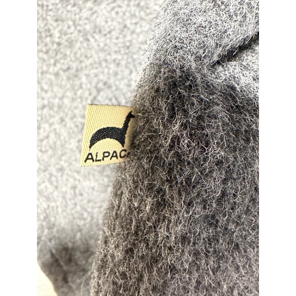 Peruvian Link Alpaca Collection Mens XXL Charcoal Gray Full Zip Jacket Made Peru - Picture 10 of 11